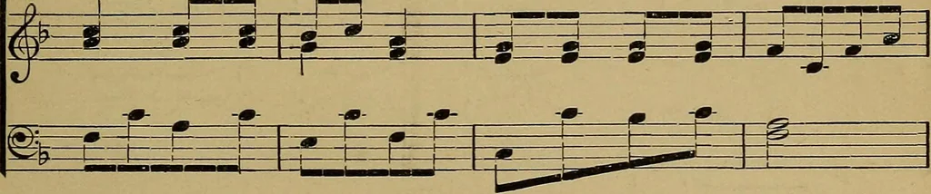 An illustration from The songs and music of Friedrich Froebel's Mother play (Mutter und kose Lieder), 1895, leaf 238