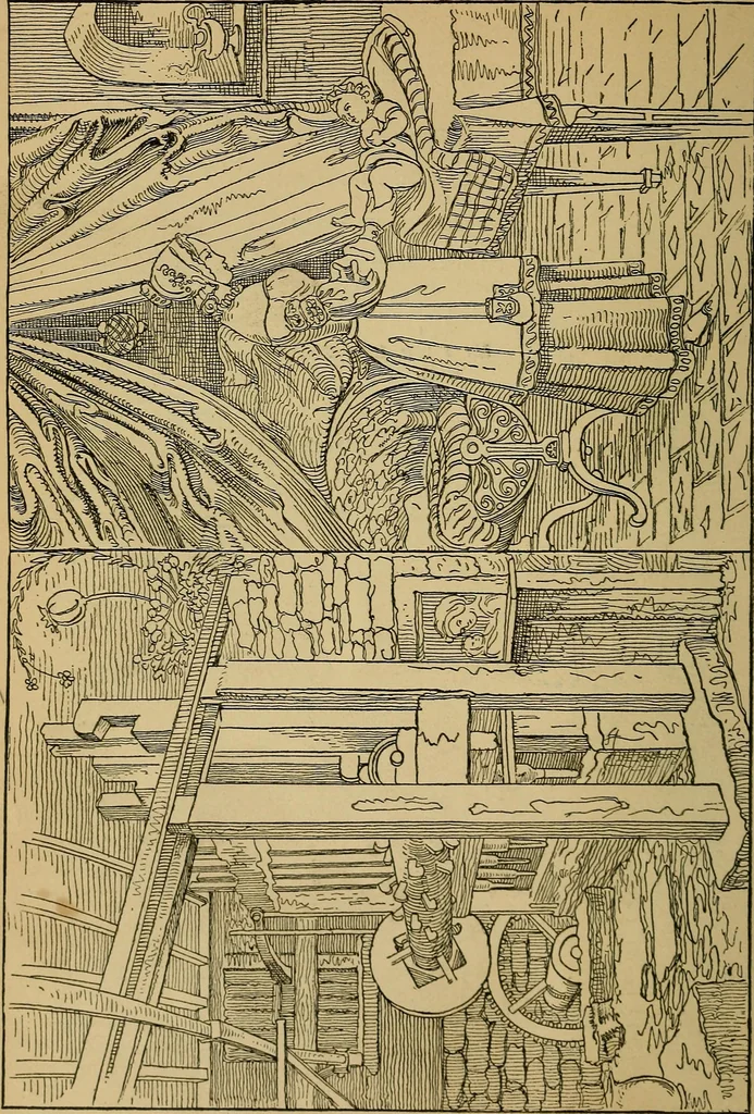 An illustration from The songs and music of Friedrich Froebel's Mother play (Mutter und kose Lieder), 1895, leaf 25