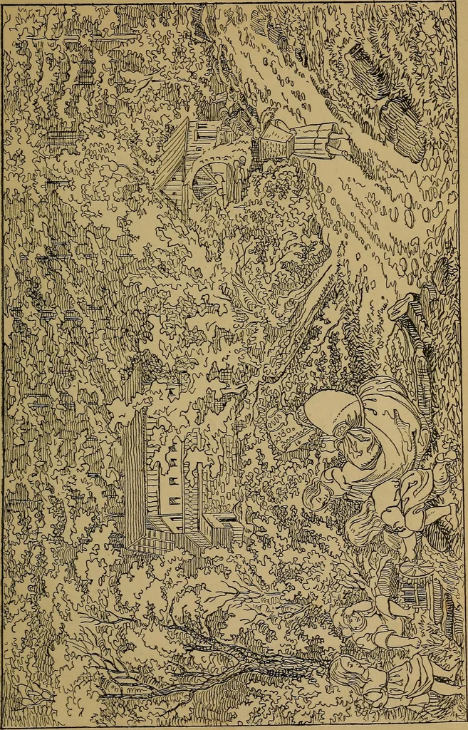 An illustration from The songs and music of Friedrich Froebel's Mother play (Mutter und kose Lieder), 1895, leaf 26