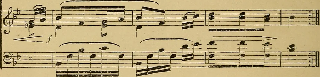 An illustration from The songs and music of Friedrich Froebel's Mother play (Mutter und kose Lieder), 1895, leaf 281