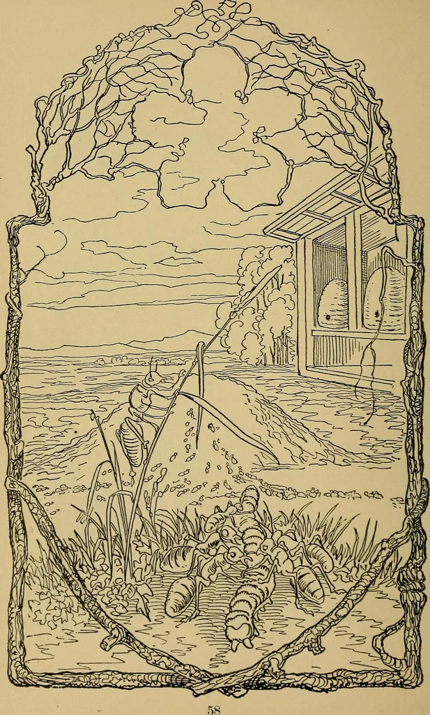 An illustration from The songs and music of Friedrich Froebel's Mother play (Mutter und kose Lieder), 1895, leaf 79