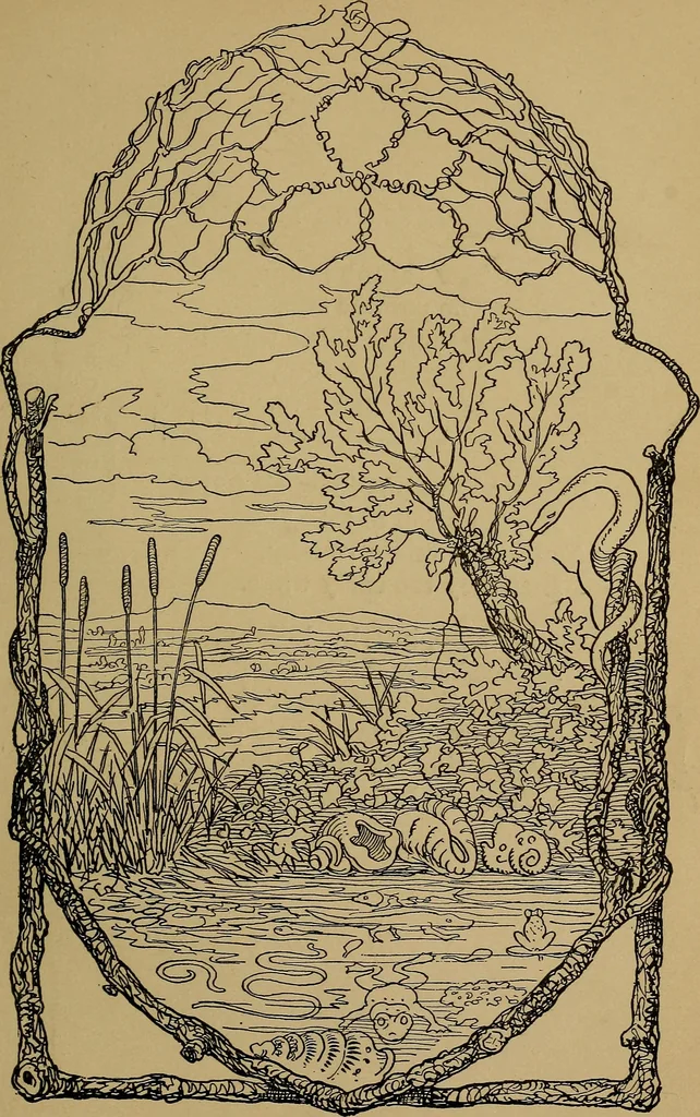 An illustration from The songs and music of Friedrich Froebel's Mother play (Mutter und kose Lieder), 1895, leaf 80