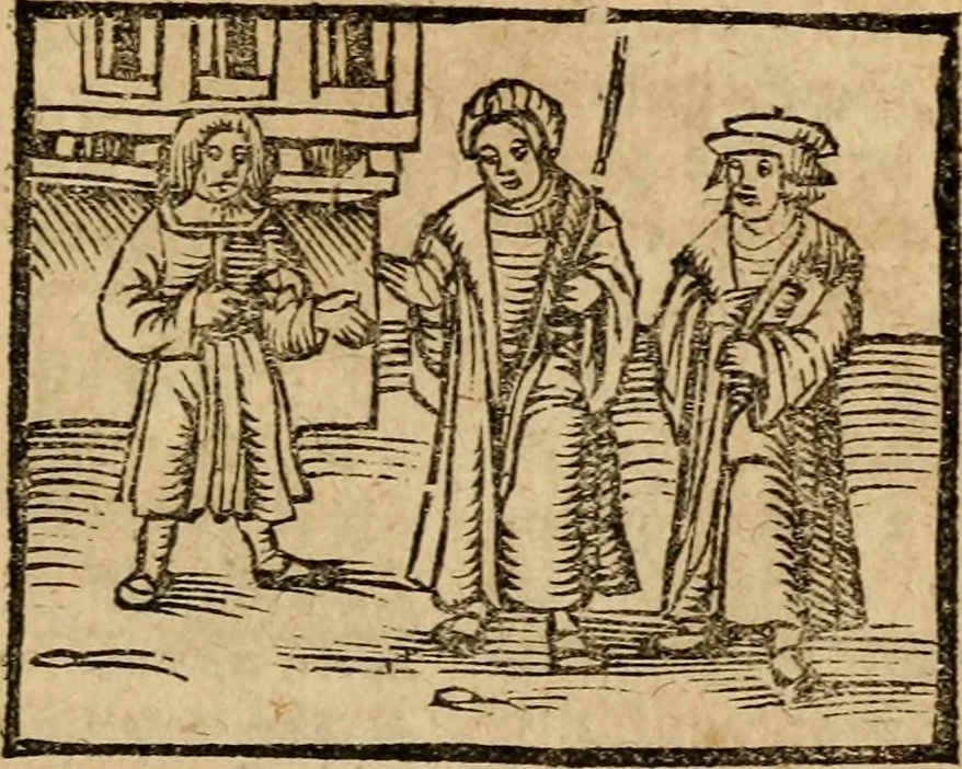 An illustration from Æsopi Phrygis Fabulae graece et latine, cum aliis quibusdam opusculis : quorum indicem sequens pagella indicabit, 1616, leaf 194