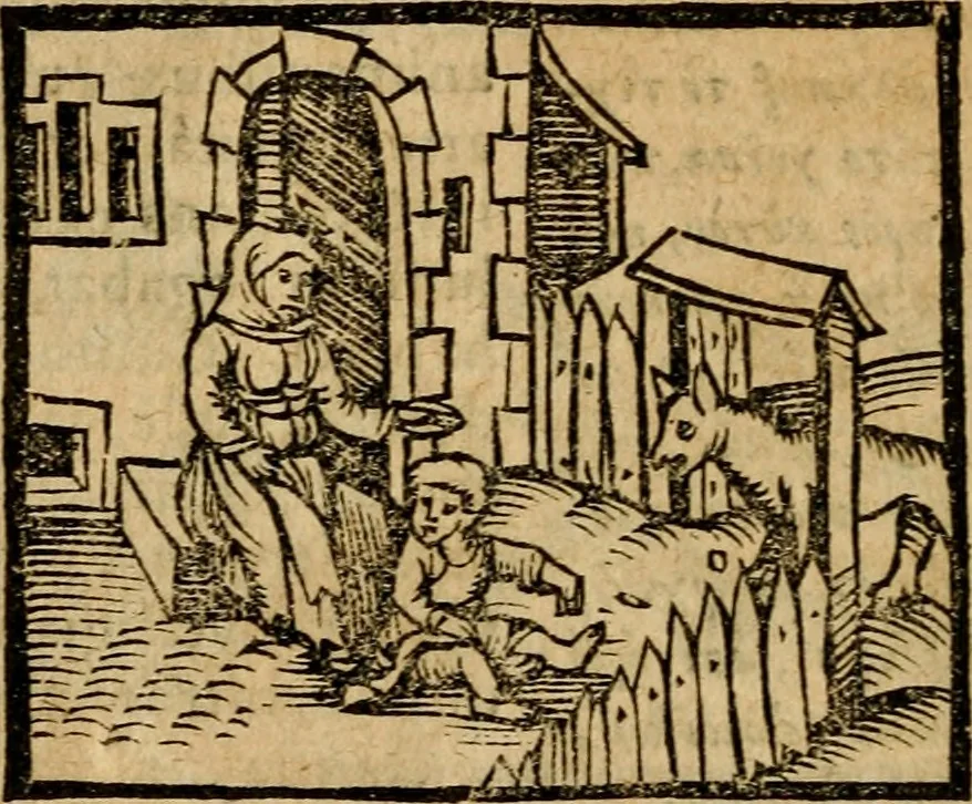 An illustration from Æsopi Phrygis Fabulae graece et latine, cum aliis quibusdam opusculis : quorum indicem sequens pagella indicabit, 1616, leaf 319