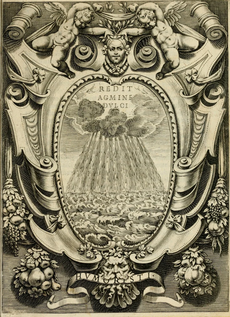 An illustration from Sopra l'impresa de gli accademici Humoristi : discorso, 1611, leaf 6