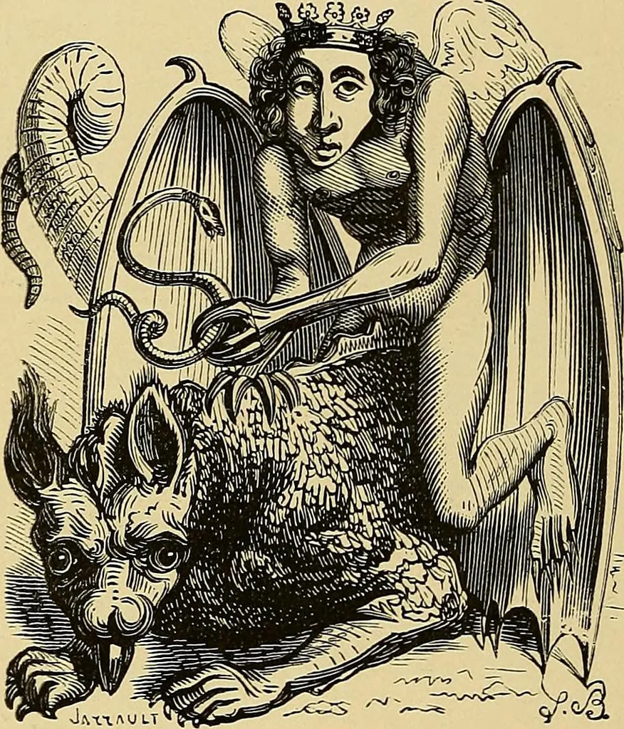 An illustration from Sorcellerie, magnétisme, morphinisme, délire des grandeurs, 1887, leaf 67