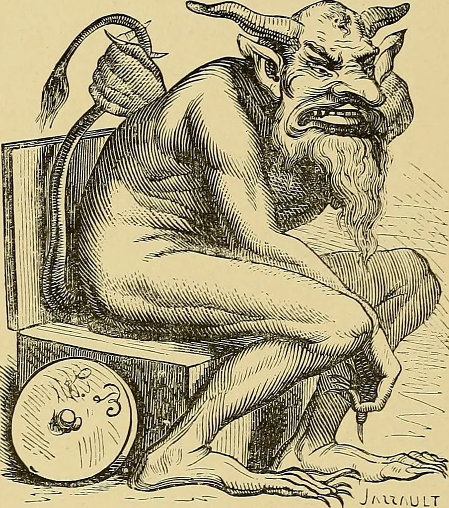 An illustration from Sorcellerie, magnétisme, morphinisme, délire des grandeurs, 1887, leaf 75
