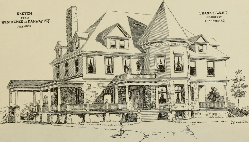 An illustration from Sound sense in suburban architecture, containing hints, suggestions, and bits of practical information for the building of inexpensive country houses, 1893, leaf 125
