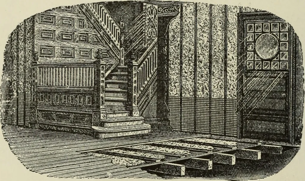 An illustration from Sound sense in suburban architecture, containing hints, suggestions, and bits of practical information for the building of inexpensive country houses, 1893, leaf 127