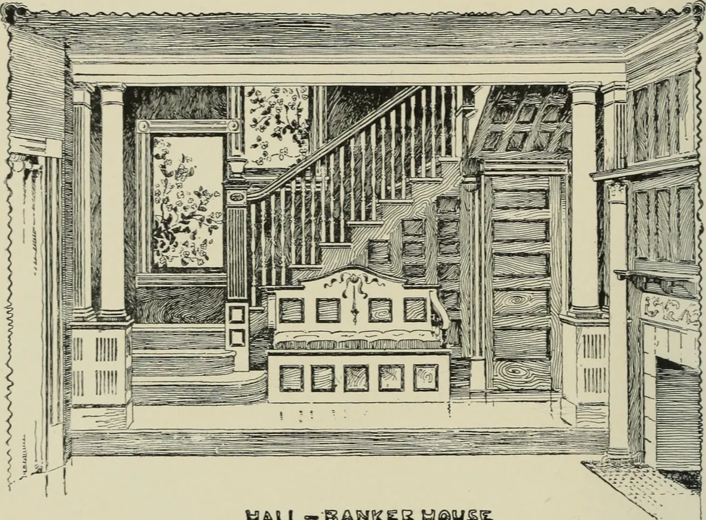 An illustration from Sound sense in suburban architecture, containing hints, suggestions, and bits of practical information for the building of inexpensive country houses, 1893, leaf 17