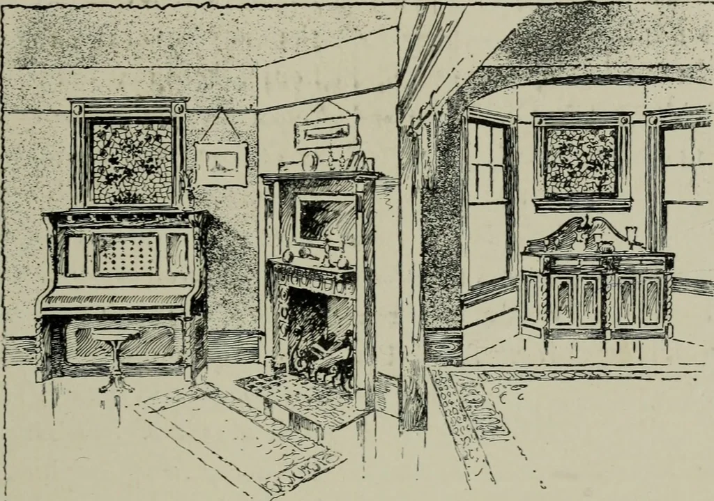 An illustration from Sound sense in suburban architecture, containing hints, suggestions, and bits of practical information for the building of inexpensive country houses, 1893, leaf 20