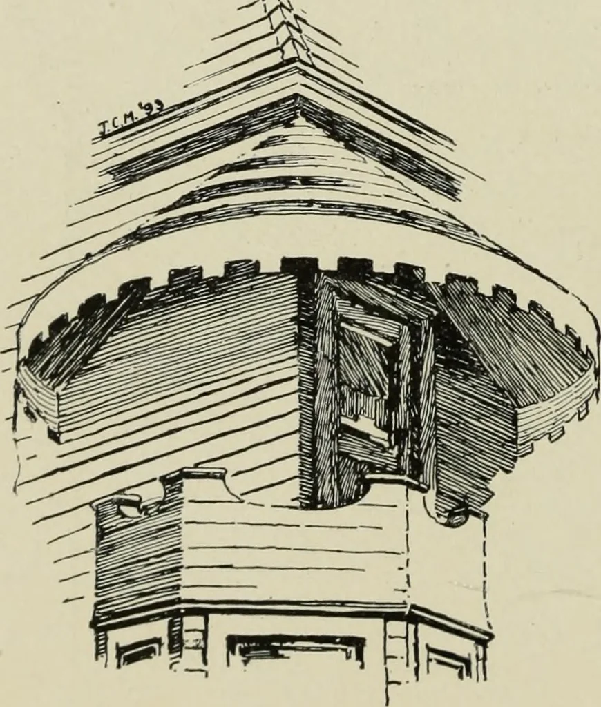 An illustration from Sound sense in suburban architecture, containing hints, suggestions, and bits of practical information for the building of inexpensive country houses, 1893, leaf 23
