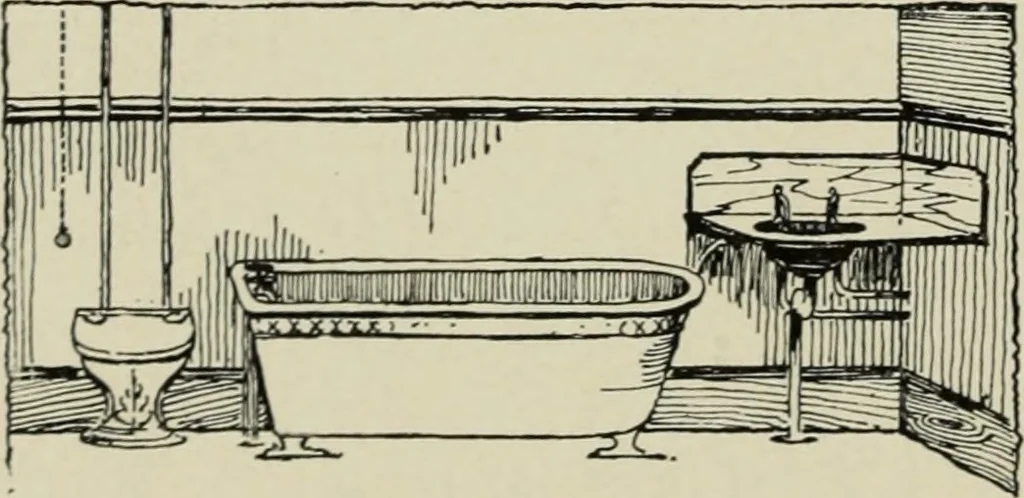 An illustration from Sound sense in suburban architecture, containing hints, suggestions, and bits of practical information for the building of inexpensive country houses, 1893, leaf 27
