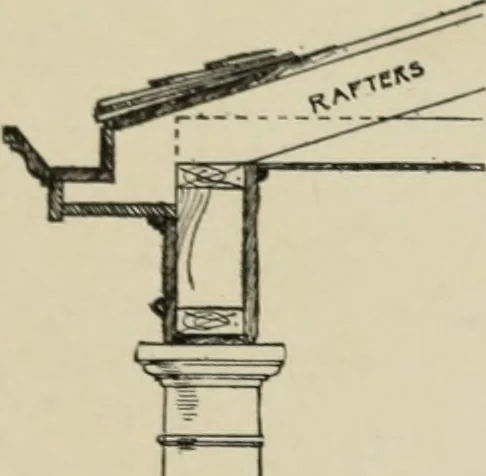 An illustration from Sound sense in suburban architecture, containing hints, suggestions, and bits of practical information for the building of inexpensive country houses, 1893, leaf 47