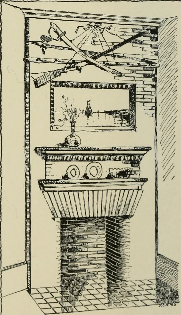 An illustration from Sound sense in suburban architecture, containing hints, suggestions, and bits of practical information for the building of inexpensive country houses, 1893, leaf 71