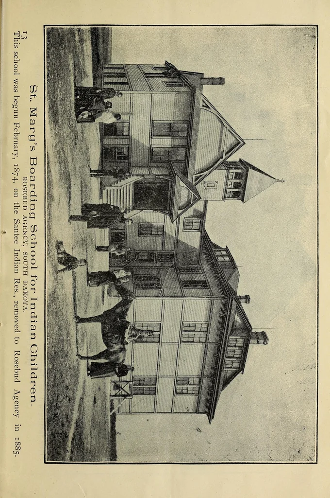 An illustration from South Dakota okna Niobrara deanery omniciye kin, 1891, leaf 13
