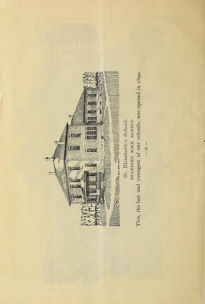 An illustration from South Dakota okna Niobrara deanery omniciye kin, 1891, leaf 16