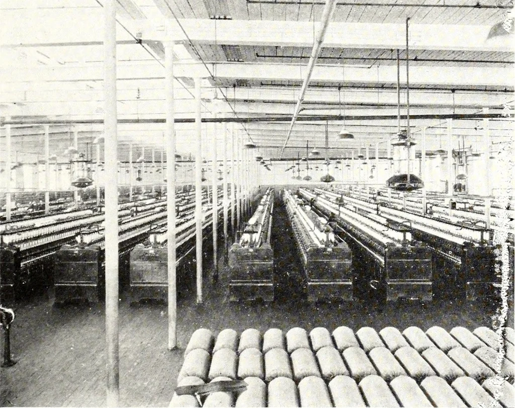 An illustration from Southern textile bulletin, 1911, leaf 34