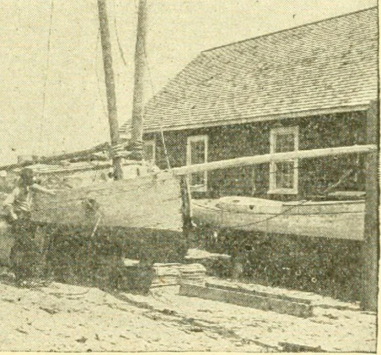 An illustration from Southward in Roamer; being a description of the inside route from New York to Florida, 1907, leaf 112