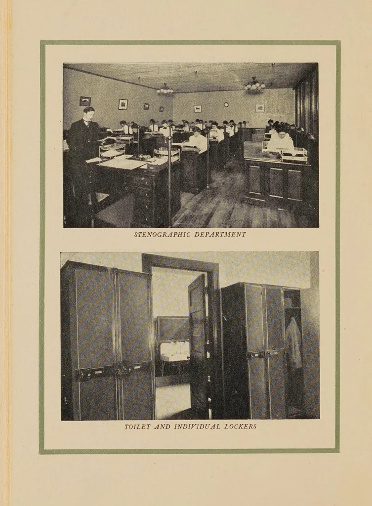 An illustration from Souvenir of the opening of the Administration Building : observations of our factory manager, Mr. Gordon Montagu, 1906, leaf 16