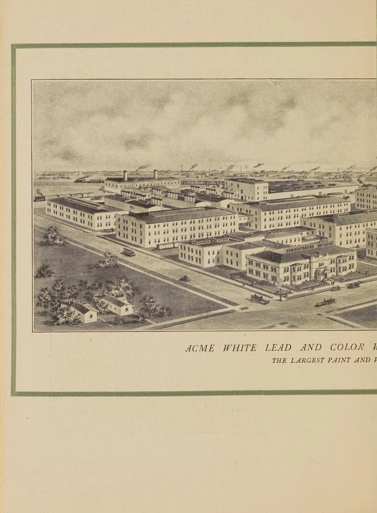 An illustration from Souvenir of the opening of the Administration Building : observations of our factory manager, Mr. Gordon Montagu, 1906, leaf 20