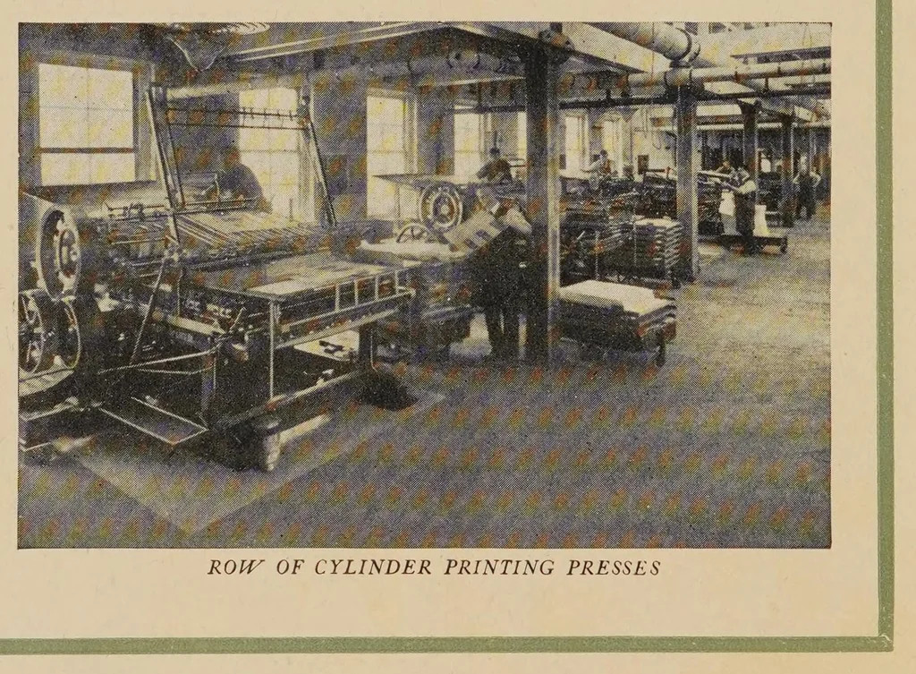 An illustration from Souvenir of the opening of the Administration Building : observations of our factory manager, Mr. Gordon Montagu, 1906, leaf 34