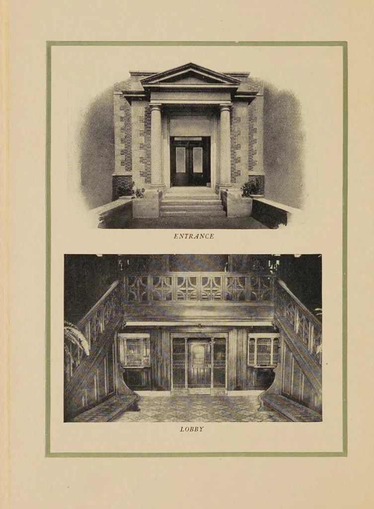 An illustration from Souvenir of the opening of the Administration Building : observations of our factory manager, Mr. Gordon Montagu, 1906, leaf 8