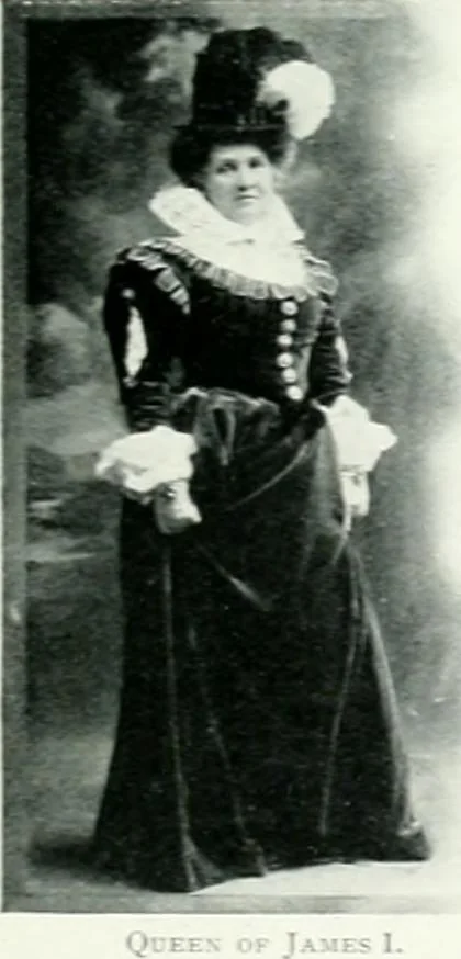 An illustration from Souvenir of the Oxford historical pageant : in aid of the Radcliffe Infirmary, Oxford Eye Hospital, etc., commemoration, 1907, June 27th 28th, 29th, and July 1st, 2d and 3d, 1907, leaf 26