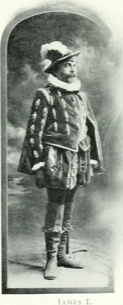 An illustration from Souvenir of the Oxford historical pageant : in aid of the Radcliffe Infirmary, Oxford Eye Hospital, etc., commemoration, 1907, June 27th 28th, 29th, and July 1st, 2d and 3d, 1907, leaf 26