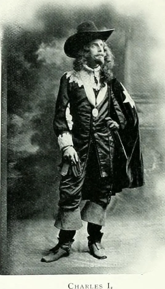 An illustration from Souvenir of the Oxford historical pageant : in aid of the Radcliffe Infirmary, Oxford Eye Hospital, etc., commemoration, 1907, June 27th 28th, 29th, and July 1st, 2d and 3d, 1907, leaf 27