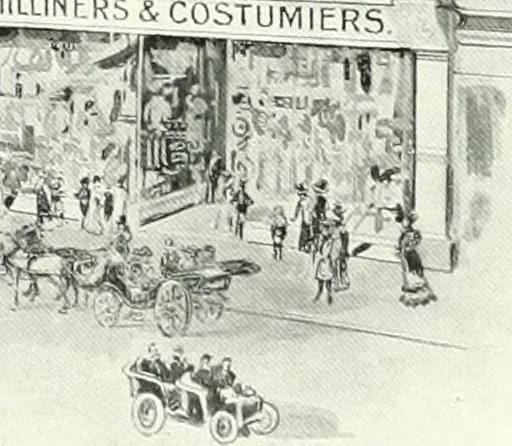 An illustration from Souvenir of the Oxford historical pageant : in aid of the Radcliffe Infirmary, Oxford Eye Hospital, etc., commemoration, 1907, June 27th 28th, 29th, and July 1st, 2d and 3d, 1907, leaf 71