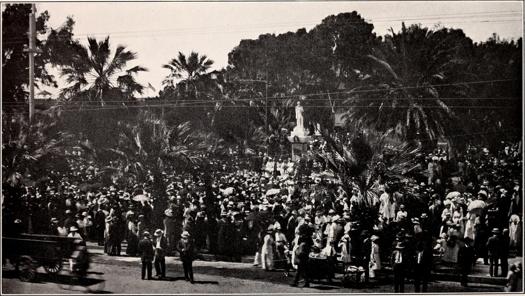 An illustration from Souvenir of the unveiling, dedication and presentation of the Abraham Lincoln G. A. R. memorial monument : dedicated to the veterans of the Civil War, 1861-1865, at Long Beach, California, July 3rd, 1915, 1915, leaf 54