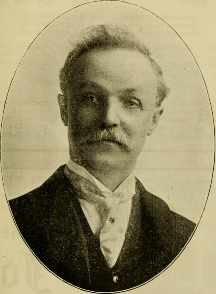 An illustration from Souvenir pictorial history of Local Union no. 104, San Francisco, California, affiliated with Amalgamated Sheet Metal Workers' International Alliance and American Federation of Labor, in honor and commemoration of its twenty-five years of growth and progress, 1910, leaf 14