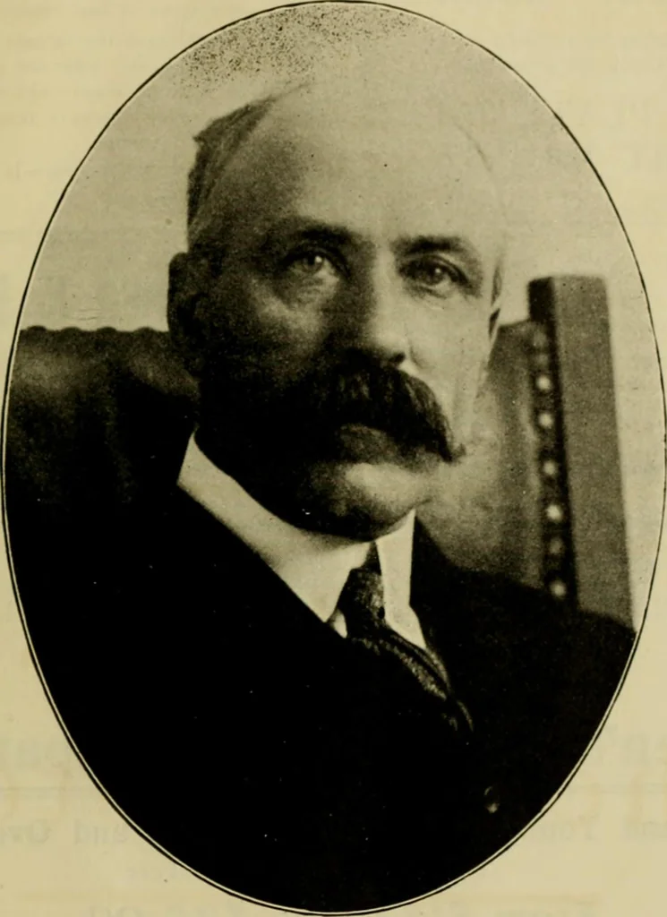 An illustration from Souvenir pictorial history of Local Union no. 104, San Francisco, California, affiliated with Amalgamated Sheet Metal Workers' International Alliance and American Federation of Labor, in honor and commemoration of its twenty-five years of growth and progress, 1910, leaf 20