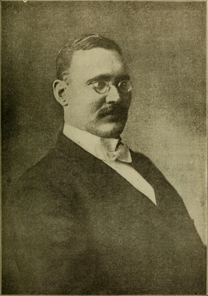 An illustration from Souvenir pictorial history of Local Union no. 104, San Francisco, California, affiliated with Amalgamated Sheet Metal Workers' International Alliance and American Federation of Labor, in honor and commemoration of its twenty-five years of growth and progress, 1910, leaf 42