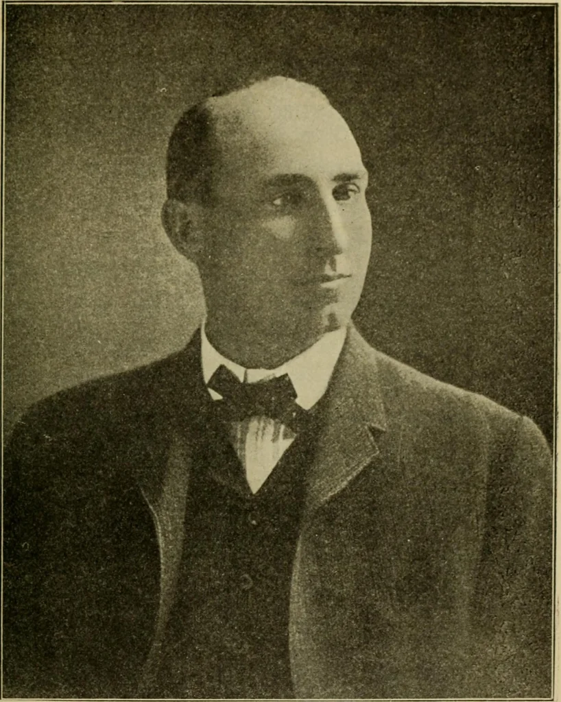 An illustration from Souvenir pictorial history of Local Union no. 104, San Francisco, California, affiliated with Amalgamated Sheet Metal Workers' International Alliance and American Federation of Labor, in honor and commemoration of its twenty-five years of growth and progress, 1910, leaf 44