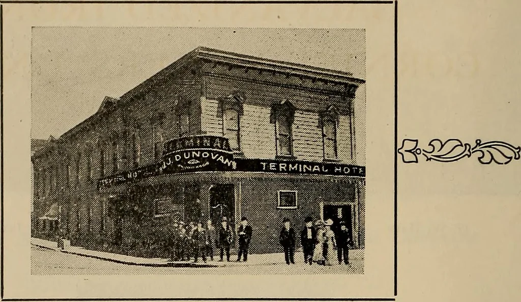 An illustration from Souvenir pictorial history of Local Union no. 104, San Francisco, California, affiliated with Amalgamated Sheet Metal Workers' International Alliance and American Federation of Labor, in honor and commemoration of its twenty-five years of growth and progress, 1910, leaf 61