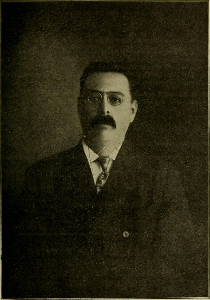 An illustration from Souvenir pictorial history of Local Union no. 104, San Francisco, California, affiliated with Amalgamated Sheet Metal Workers' International Alliance and American Federation of Labor, in honor and commemoration of its twenty-five years of growth and progress, 1910, leaf 72