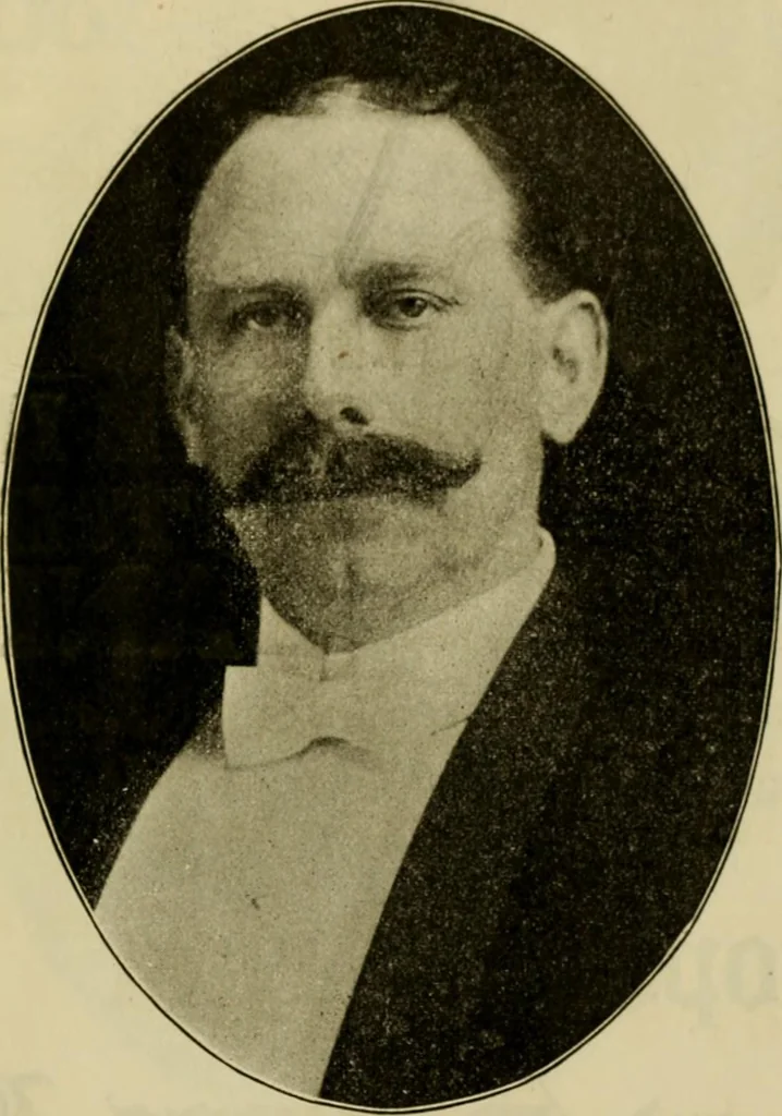 An illustration from Souvenir pictorial history of Local Union no. 104, San Francisco, California, affiliated with Amalgamated Sheet Metal Workers' International Alliance and American Federation of Labor, in honor and commemoration of its twenty-five years of growth and progress, 1910, leaf 8