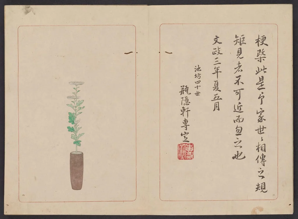 An illustration from Sōka hyakki, 1820, leaf 3
