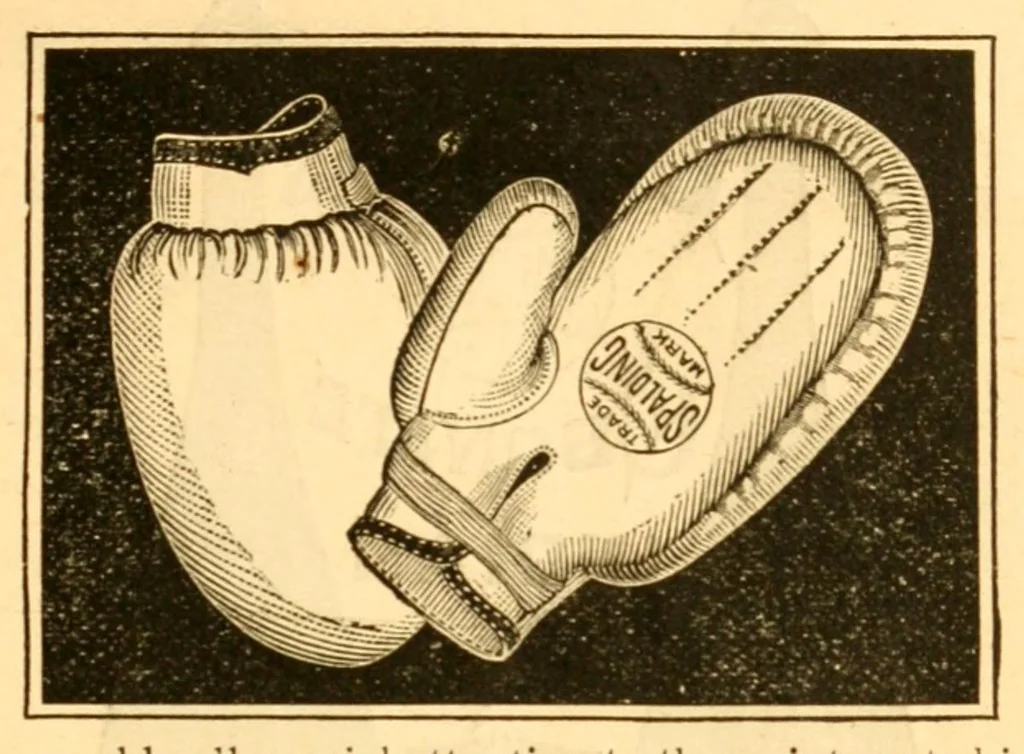 An illustration from Spalding's hand book of sporting rules and training, containing full and authentic codes of rules governing all popular games and sports, 1886, leaf 83