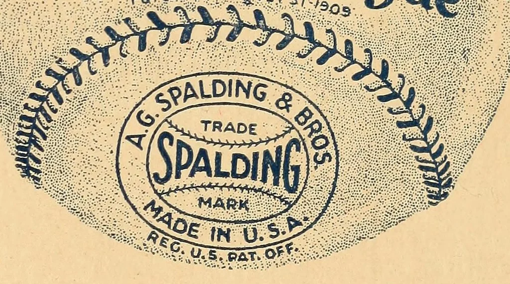 An illustration from Spalding's official base ball record, 1907, leaf 265