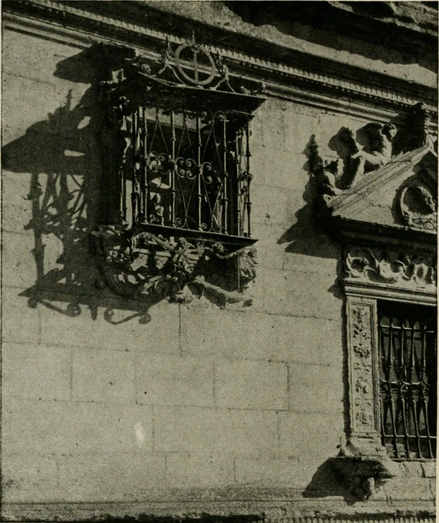 An illustration from Spanish architecture of the sixteenth century; general view of the plateresque and Herrera styles, 1917, leaf 103