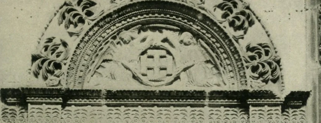 An illustration from Spanish architecture of the sixteenth century; general view of the plateresque and Herrera styles, 1917, leaf 110