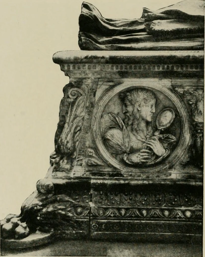 An illustration from Spanish architecture of the sixteenth century; general view of the plateresque and Herrera styles, 1917, leaf 121