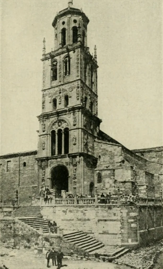 An illustration from Spanish architecture of the sixteenth century; general view of the plateresque and Herrera styles, 1917, leaf 132