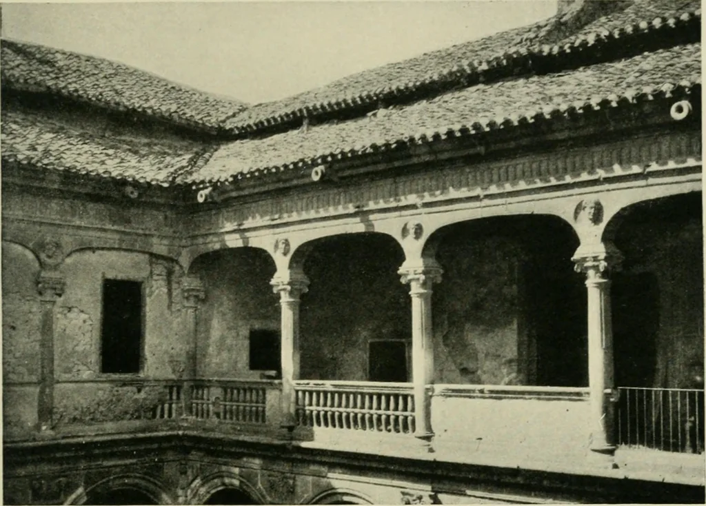 An illustration from Spanish architecture of the sixteenth century; general view of the plateresque and Herrera styles, 1917, leaf 146