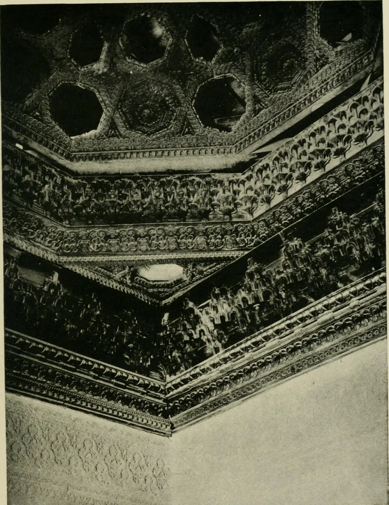 An illustration from Spanish architecture of the sixteenth century; general view of the plateresque and Herrera styles, 1917, leaf 154