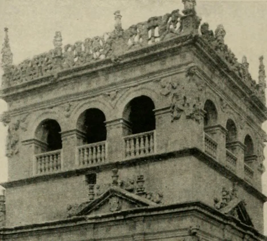 An illustration from Spanish architecture of the sixteenth century; general view of the plateresque and Herrera styles, 1917, leaf 185