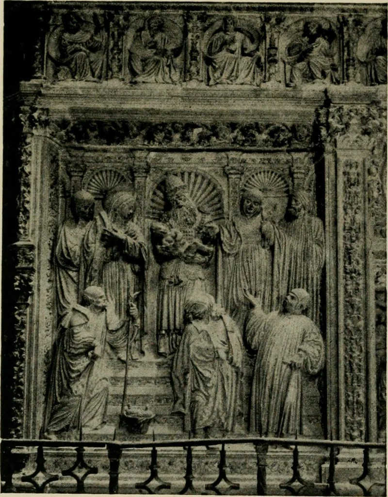 An illustration from Spanish architecture of the sixteenth century; general view of the plateresque and Herrera styles, 1917, leaf 199